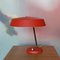 Lampada da scrivania in metallo rosso di metà secolo, 1960, Immagine 3