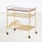 Vintage Brass & Wood Trolley, 1950s 1