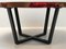 Modernist Round Wood & Resin Table with Iron Base, 2000s, Image 4