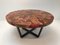 Modernist Round Wood & Resin Table with Iron Base, 2000s, Image 14