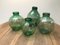 Vintage Green Glass Jars, Set of 4 9