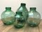 Vintage Green Glass Jars, Set of 4 1