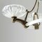 Vintage Italian Brass & Glass Chandelier, 1930s, Image 6