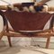 Vintage Cowhide & Bamboo Easy Chairs, 1970s, Set of 2 8