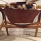 Vintage Cowhide & Bamboo Easy Chairs, 1970s, Set of 2, Image 8