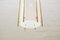 Large Brass and Acrylic Glass Church Pendant Lamp, 1960s 7