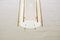 Large Brass and Acrylic Glass Church Pendant Lamp, 1960s, Image 7