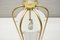Large Brass and Acrylic Glass Church Pendant Lamp, 1960s 10