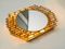 Specchio retroilluminato in metallo dorato e cristallo di Hillebrand Lighting, anni '60, Immagine 5