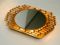 Specchio retroilluminato in metallo dorato e cristallo di Hillebrand Lighting, anni '60, Immagine 11