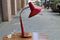 Vintage Red Table Lamp, Image 1