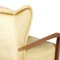 Italian High Back Golden Velvet Lounge Chairs by Gio Ponti, 1930s, Set of 2 7