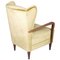 Italian High Back Golden Velvet Lounge Chairs by Gio Ponti, 1930s, Set of 2 5