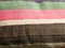 Pink-Green-Brown-White Striped Lumbar Kilim Pillow by Zencef, 2014, Image 4