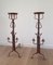Antique Wrought Iron Andirons, Set of 2 1