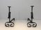 Antique Wrought Iron Andirons, Set of 2, Image 5