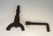 Vintage Cast Iron Andirons, 1940s, Set of 2, Image 5