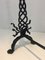 Vintage Twisted Wrought Iron Andirons with Finials, Set of 2 11