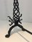 Vintage Twisted Wrought Iron Andirons with Finials, Set of 2, Image 11