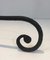 Vintage Twisted Wrought Iron Andirons with Finials, Set of 2, Image 13