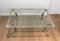 Vintage Chrome Coffee Table with Glass Shelves, 1970s, Image 3