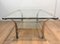 Vintage Chrome Coffee Table with Glass Shelves, 1970s 16