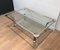 Vintage Chrome Coffee Table with Glass Shelves, 1970s 15