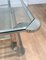 Vintage Chrome Coffee Table with Glass Shelves, 1970s, Image 8