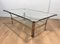 Vintage Chrome Coffee Table with Glass Shelves, 1970s, Image 4