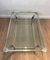 Vintage Chrome Coffee Table with Glass Shelves, 1970s 18