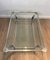 Vintage Chrome Coffee Table with Glass Shelves, 1970s, Image 18