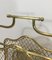 Vintage French Neoclassical Brass Magazine Rack from Maison Jansen, 1940s 7