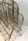 Vintage French Neoclassical Brass Magazine Rack from Maison Jansen, 1940s 9