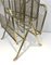 Vintage French Neoclassical Brass Magazine Rack from Maison Jansen, 1940s 11