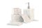 White Carrara Marble Bathroom Set from FiammettaV Home Collection, Set of 4 1