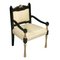 Set of Antique Italian Lacquered and Gilt Velvet Armchairs, Image 3