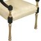 Set of Antique Italian Lacquered and Gilt Velvet Armchairs, Image 7