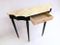 Mid-Century Ebonized Wood and Pink Marble Console Table 7