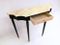 Mid-Century Ebonized Wood and Pink Marble Console Table, Image 7