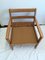 Fauteuil Mid-Century en Teck et Laine, Danemark 6