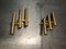 Brass Tube Sconces by Gaetano Sciolari, 1970s, Set of 2, Image 4