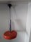 Lámpara de techo vintage de metal cromado y naranja de Staff, Imagen 2