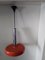 Vintage Chrome and Orange Metal Ceiling Lamp from Staff, Image 2