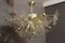 Lámpara de araña medio Sputnik con mariposas de cristal de Murano, años 80, Imagen 15