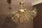 Lámpara de araña medio Sputnik con mariposas de cristal de Murano, años 80, Imagen 2