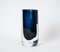 Midnight Blue Glass Vase by Nils Landberg Orrefors, 1960s 4