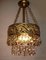 Antique Style Gilded Crystal Cascading Chandelier, 1920s, Image 9
