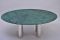 Large Green Marble & Chromed Metal Dining Table, 1980s 6