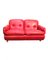 Lombardia Red Leather Sofa by Risto Halme for IKEA, 1970s 1
