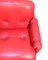 Sofá Lombardia de cuero rojo de Risto Halme para IKEA, años 70, Imagen 5